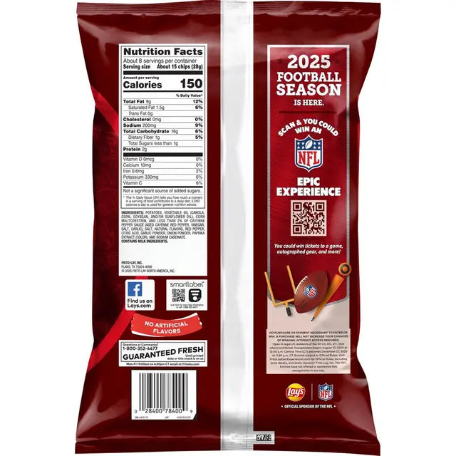 Lay's® Hot Sauce Flavored Potato Chips