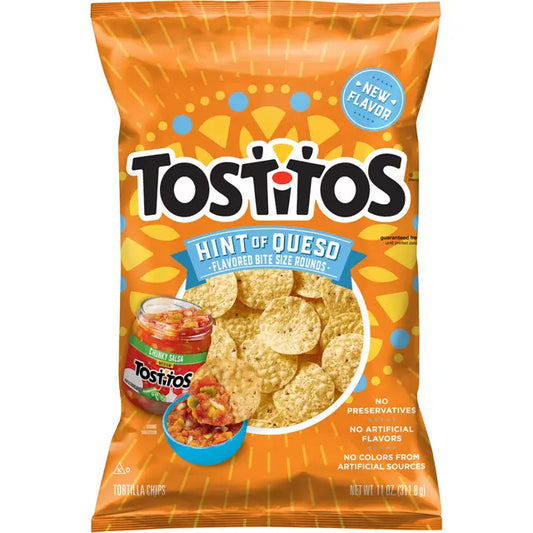 Tostitos® Hint of Queso Bite Size Rounds Tortilla Chips