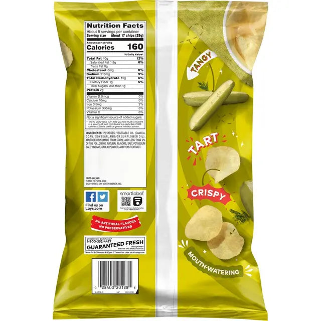 Lay's® Dill Pickle Flavored Potato Chips