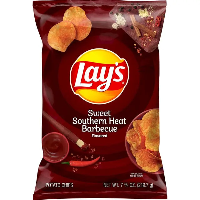 Lay's® Sweet Southern Heat Barbecue Flavored Potato Chips